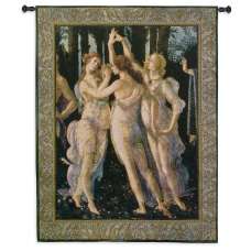 Primavera The Three Graces Tapestry Wall Hanging