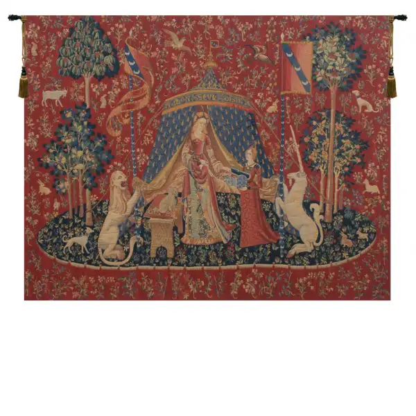 Charlotte Home Furnishing Inc. Belgium Tapestry - 65 in. x 48 in. | Le Desir Fonce