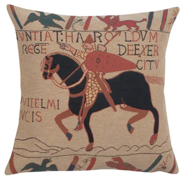 Charlotte Home Furnishing Inc. Belgium Cushion Cover - 18 in. x 18 in. | Bayeux Horse