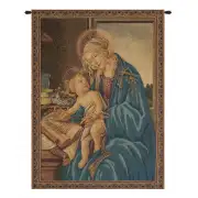 Madonna Del Libro Italian Tapestry - 20 in. x 27 in. Cotton/Viscose/Polyester by Sandro Botticelli