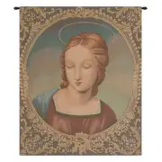 Madonna Del Cardellino Italian Tapestry - 18 in. x 22 in. AViscose/polyesterampacrylic by Raphael