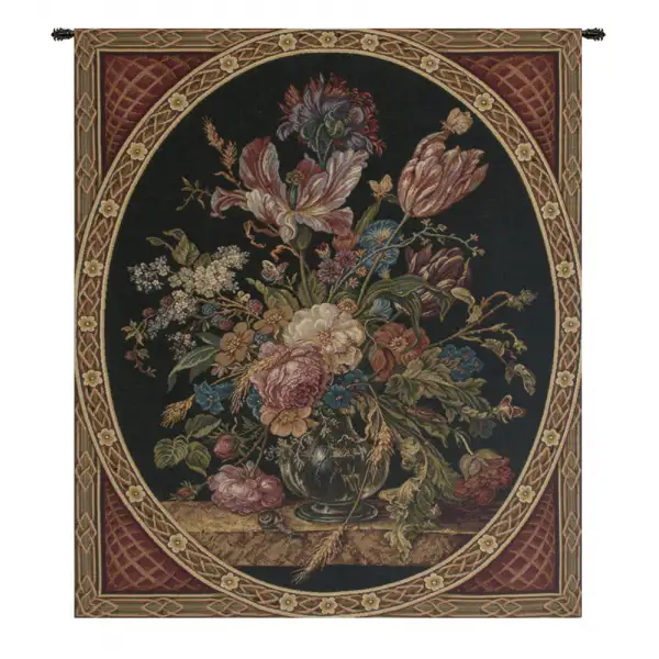 Charlotte Home Furnishing Inc. Italy Tapestry - 24 in. x 28 in. Jean Davids De Heem | Flower Bouquet Italian Tapestry