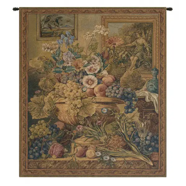 Bouquet Et Cadres Italian Wall Tapestry