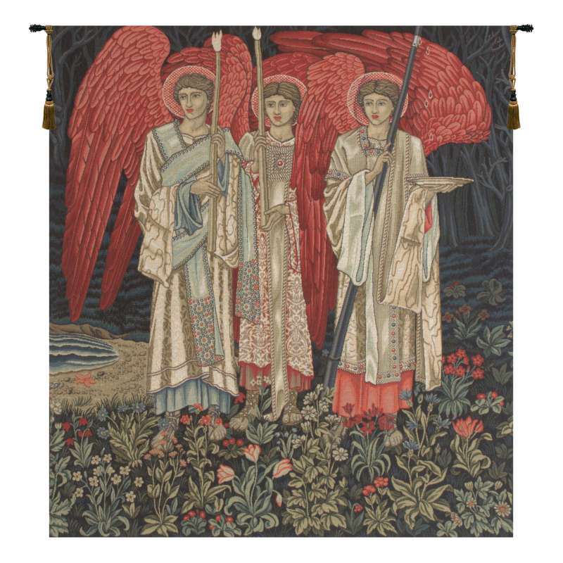 The Holy Grail I The Vision Middle Panel European Tapestry Wall Hanging