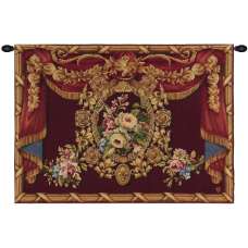 Medaillon Floral Bordure French Tapestry Wall Hanging