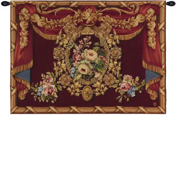 Medaillon Floral Bordure French Wall Tapestry