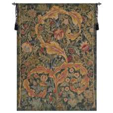 Acanthe Green Small French Tapestry Wall Hanging