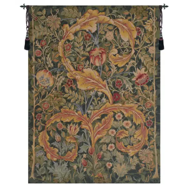 Acanthe Green Small French Wall Tapestry