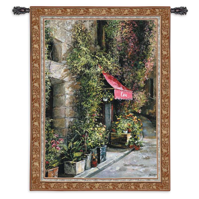 St. Moritz Cafe Tapestry Wall Hanging