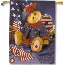 Americana Bear Fine Art Tapestry