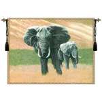Elephants European Tapestry Wall Hanging