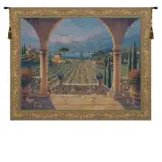 Lakeside Vineyard Belgian Tapestry Wall Hanging - 47 in. x 38 in. Cotton/Viscose/Polyester by Robert Pejman