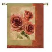 Damask Rose Wall Tapestry