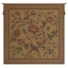 Birds of Paradise With Border European Tapestry