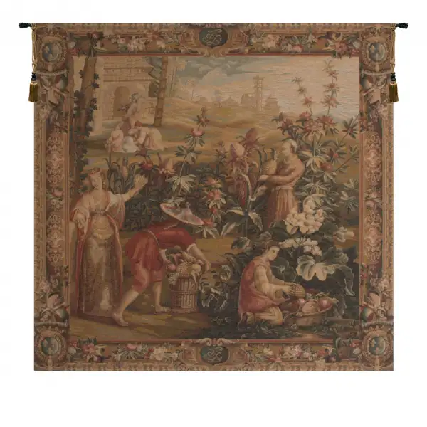 La Recolte Des Ananas French Wall Tapestry