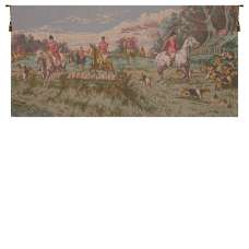 La Chasse a Courre without Border French Tapestry Wall Hanging
