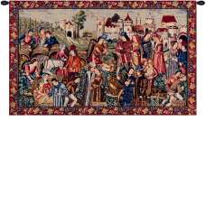 Marche Au Vin I French Tapestry Wall Hanging