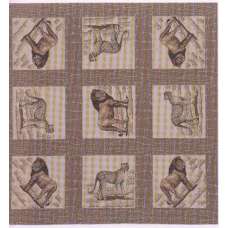 Lion and Cheetah French Tapestry Throw