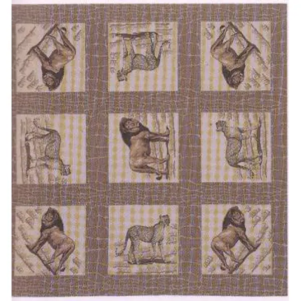 Lion and Cheetah Decorative Throw