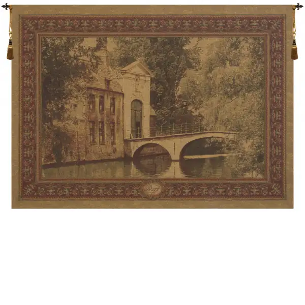 Charlotte Home Furnishing Inc. Belgium Tapestry - 27 in. x 20 in. | Brugge Belgian Tapestry
