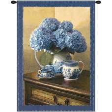 Blue Willow Large Tapestry of Fine Art