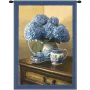 Blue Willow Large Wall Tapestry