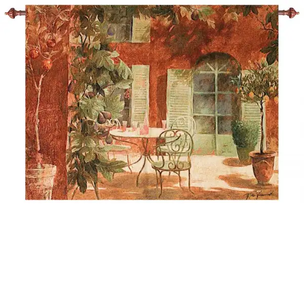 Charlotte Home Furnishing Inc. North America Tapestry - 47 in. x 35 in. Fabrice de Villeneuve | Rendezvous Provincial Fine Art Tapestry