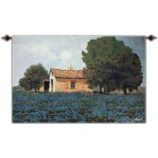 The Hill of Flowers Fine Art Tapestry