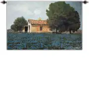 The Hill of Flowers Fine Art Tapestry