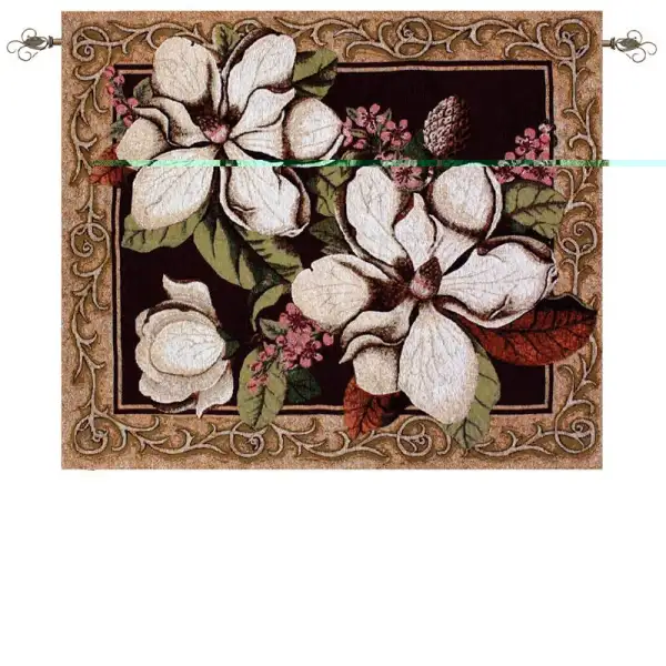 Magnolias in Bloom Fine Art Tapestry