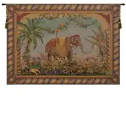 Le Elephant French Wall Tapestry - 58 in. x 41 in. Cotton/Viscose/Polyester by Jean Bapiste Heut