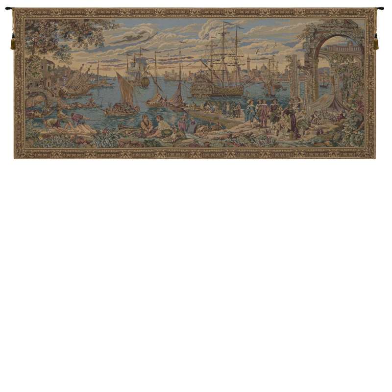 The Harbor Italian Tapestry Wall Hanging