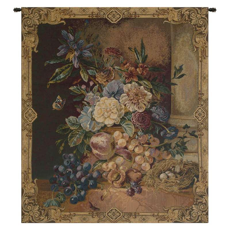 Fruit and Flowers Italian Tapestry Wall Hanging