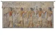 Saqqarah Beige Part 2 Belgian Tapestry Wall Hanging - 56 in. x 29 in. Cotton/Treveria/Wool by Charlotte Home Furnishings