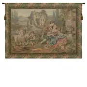 Noble Pastorale 01 Italian Wall Tapestry - 32 in. x 24 in. Cotton/Viscose/Polyester by Francois Boucher
