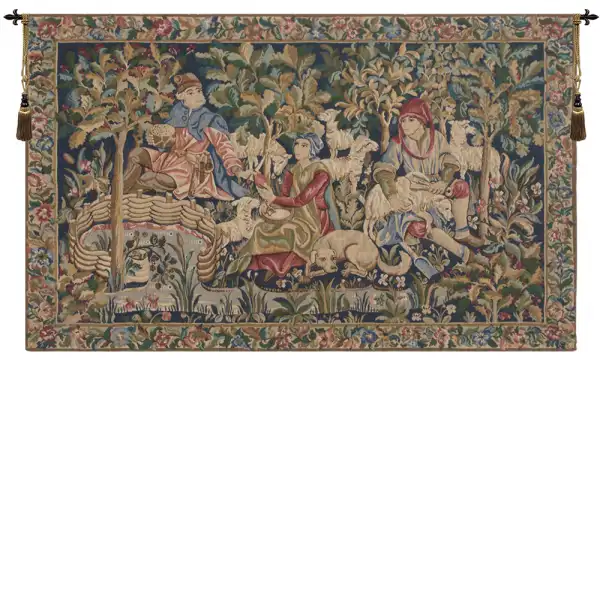 Shearing of the sheep Belgian Tapestry Wall Hanging
