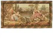 Lakeside Rendezvous Italian Wall Tapestry - 44 in. x 24 in. Cotton/Viscose/Polyester by Francois Boucher