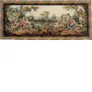 Romance In The Country Italian Wall Tapestry - 135 in. x 65 in. Cotton/Viscose/Polyester by Francois Boucher