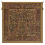 Crest and Fleur European Tapestry Wall Hanging
