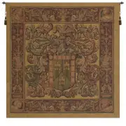 Crest and Fleur Belgian Tapestry