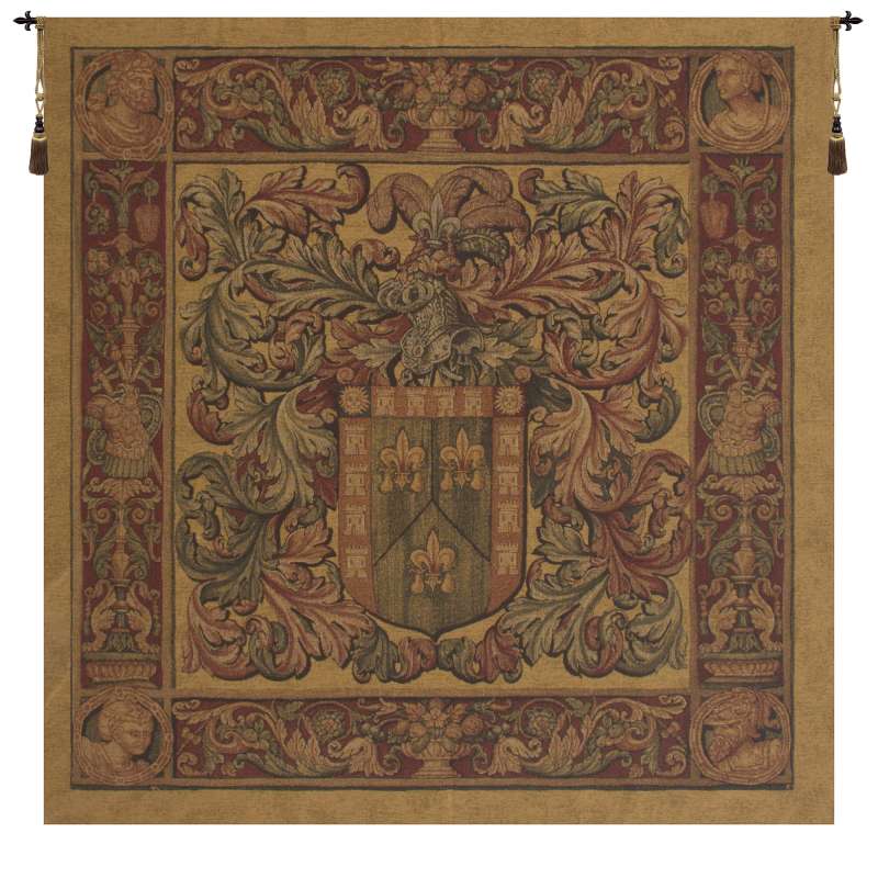 Crest and Fleur European Tapestry