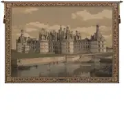 Chambord Castle II Belgian Tapestry Wall Hanging - 57 in. x 38 in. Cotton/Viscose/Polyester by Charlotte Home Furnishings