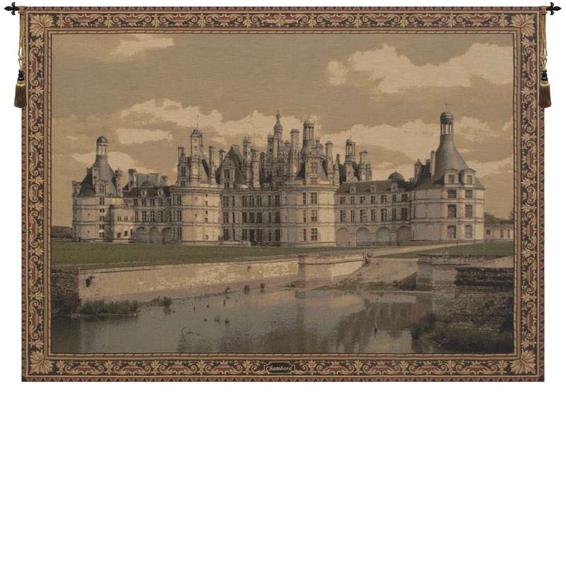 Chambord Castle II European Tapestry Wall Hanging
