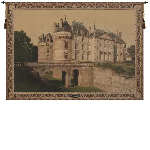 Charlotte Home Furnishing Inc. Belgium Tapestry - 57 in. x 38 in. | Le Lude Castle