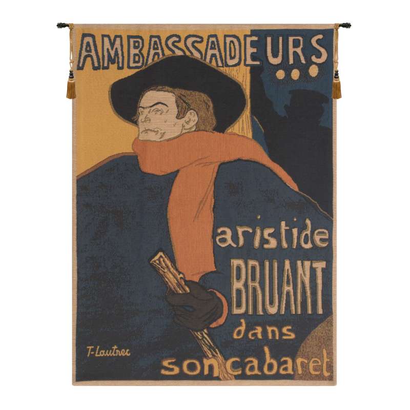 Artistide Bruant Lautrec  European Tapestry
