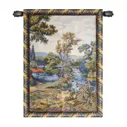 Cascata Italian Tapestry - 18 in. x 32 in. Cotton/Viscose/Polyester by Charlotte Home Furnishings