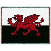 Welsh Dragon (Flags) Tapestry Throw