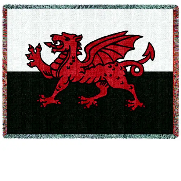 Welsh Dragon (Flags) Afghan Decorative Throw
