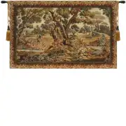 Hunters Resting Italian Tapestry