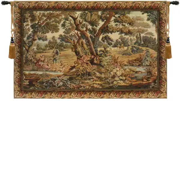 Hunters Resting Italian Tapestry